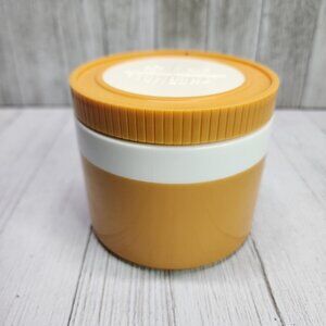 Vintage Thermos Insulated Jar with Lid Yellow White Model # 1155/3